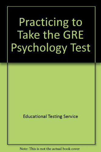 Stock image for Practicing to Take the GRE Psychology Test for sale by SecondSale