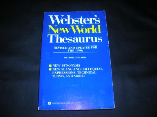 Beispielbild fr Webster's New World Thesaurus zum Verkauf von HPB-Ruby