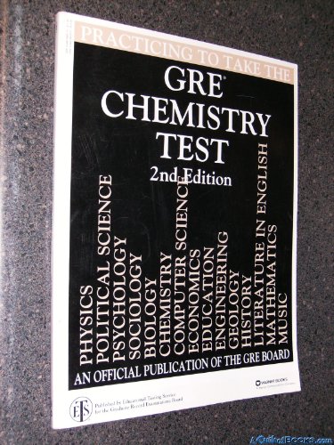 Beispielbild fr Practicing to Take the GRE Chemistry Test zum Verkauf von Better World Books
