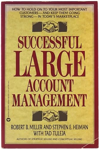 Stock image for Successful Large Account Management for sale by Better World Books: West