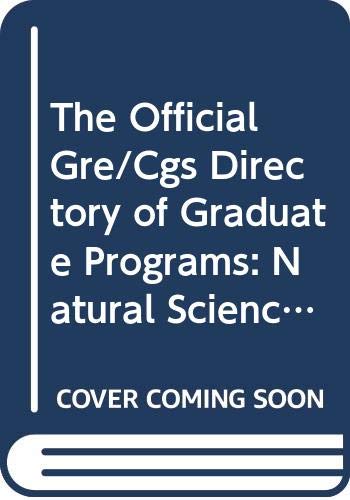 9780446395472: The Official Gre/Cgs Directory of Graduate Programs: Natural Sciences