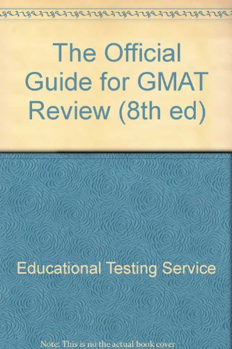 Stock image for The Official Guide for Gmat Review (8th ed) for sale by NEPO UG