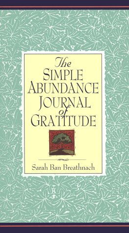 Stock image for Simple Abundance Journal of Gratitude for sale by Better World Books