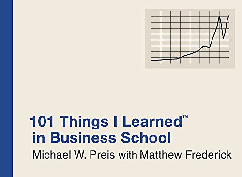 Beispielbild fr 101 Things I Learned? in Business School zum Verkauf von Better World Books