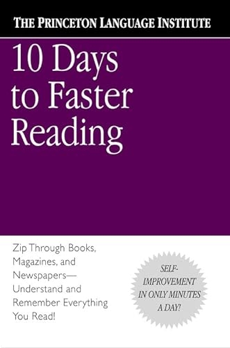 Imagen de archivo de 10 Days to Faster Reading a la venta por SecondSale