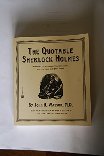 Beispielbild fr The Quotable Sherlock Holmes zum Verkauf von Wonder Book