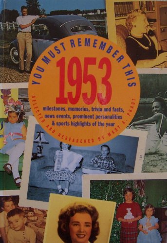 Beispielbild fr You Must Remember This 1953: Milestones, Memories, Trivia and Facts, News Events, Prominent Personalities & Sports Highlights of the Year zum Verkauf von Wonder Book