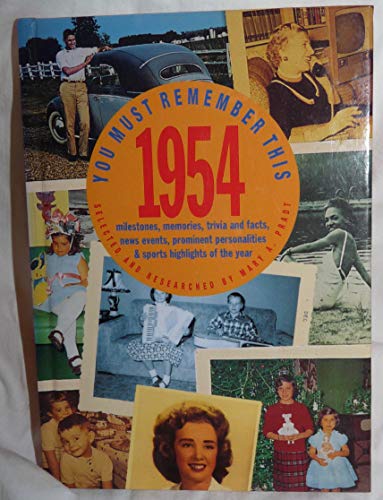 Stock image for You Must Remember This, 1954 : Milestones, Memories, Trivia and Facts, News Events, Prominent Personalities and Sports Highlights of the Year for sale by Better World Books
