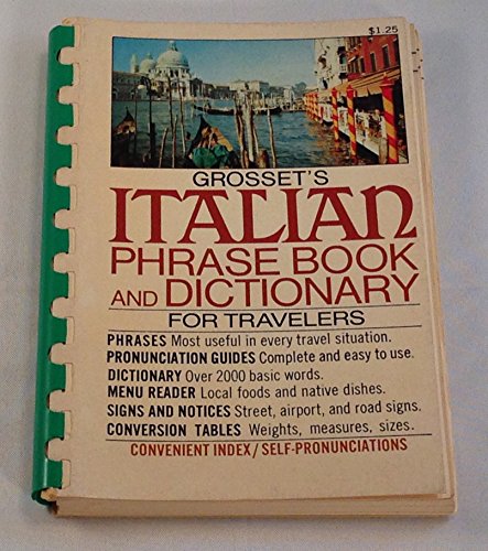 Beispielbild fr Grosset's Italian phrase book and dictionary zum Verkauf von GoldBooks