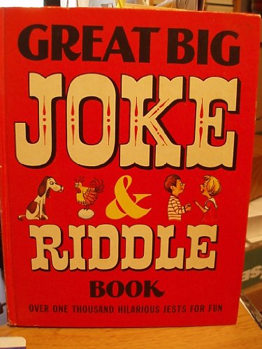 Beispielbild fr Great Big Joke and Riddle Book zum Verkauf von Jenson Books Inc