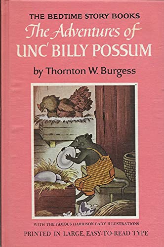 Stock image for Adventures of Unc' Billy Possum for sale by Wonder Book