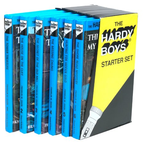 Beispielbild fr Hardy Boys Starter Set (The Tower Treasure / The House on the Cliff / The Secret of the Old Mill / The Missing Chums / Hunting for Hidden Gold / The Shore Road Mystery) zum Verkauf von Goodbookscafe