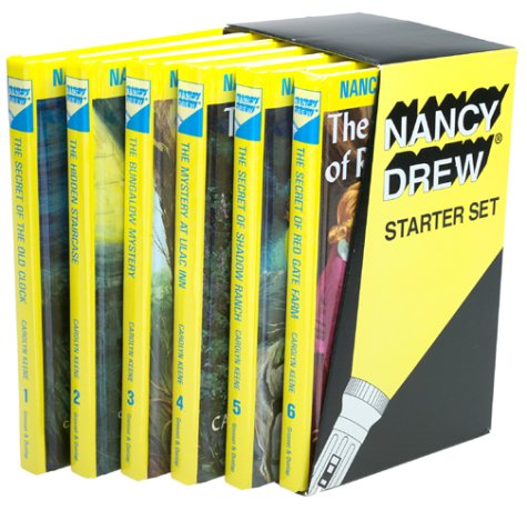 Stock image for Nancy Drew Starter Set: The Secret of the Old Clock/The Hidden Staircase/The Bungalow Mystery/The Mystery at Lilac Inn/The Secret of Shadow Ranch/The Secret of Red Gate Farm (Nancy Drew, Book 1-6) for sale by Ergodebooks