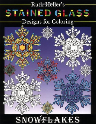 9780448418544: Stained Glass Designs for Coloring: Snowflakes