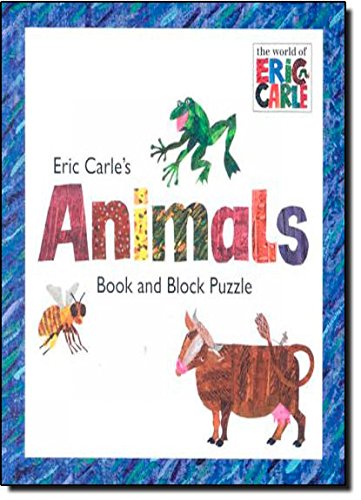 9780448448718: Eric Carle's Animals: Book and Block Puzzle