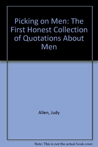 Beispielbild fr Picking on Men zum Verkauf von Wonder Book