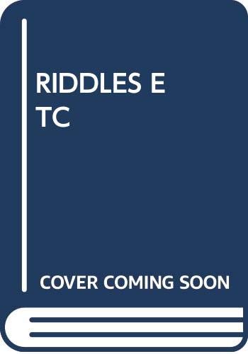 Stock image for Riddles Etc for sale by ThriftBooks-Atlanta