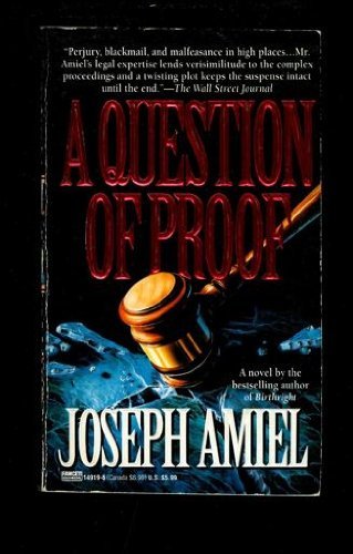 Imagen de archivo de A Question of Proof a la venta por Vada's Book Store