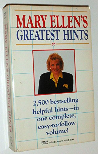 Stock image for Mary Ellen's Greatest Hints for sale by Orion Tech