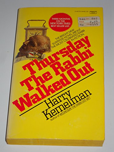 Beispielbild fr THURSDAY RABBI WALKED zum Verkauf von Wonder Book