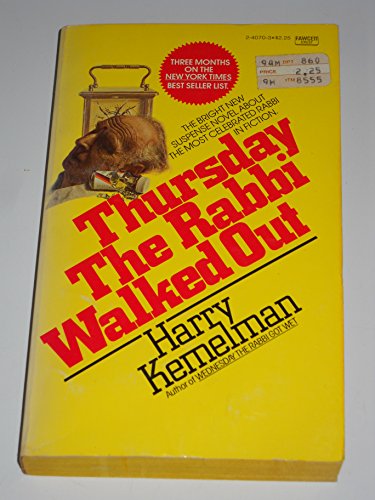 Stock image for THURSDAY RABBI WALKED for sale by Wonder Book