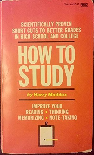 Stock image for How to Study for sale by Front Cover Books