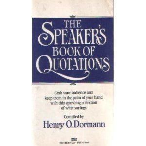 Beispielbild fr Speaker's Book of Quotations zum Verkauf von SecondSale