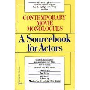 Beispielbild fr Contemporary Movie Monologues : A Sourcebook for Actors zum Verkauf von Better World Books