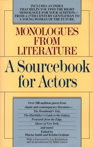 Beispielbild fr Monologues from Literature: A Sourcebook for Actors zum Verkauf von Zoom Books Company