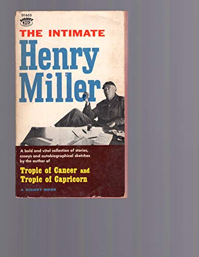 Imagen de archivo de The Intimate Henry Miller a la venta por Discover Books