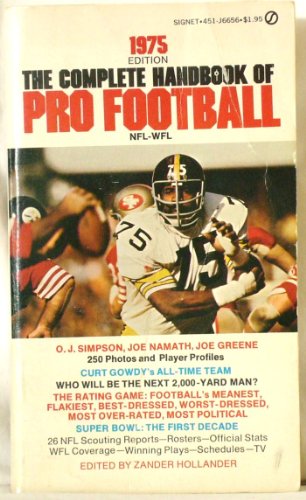 The Complete Handbook of Pro Football 1975: 1975 Edition (9780451066565) by Hollander, Zander