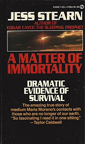 Stock image for A Matter of Immortality for sale by HPB-Ruby