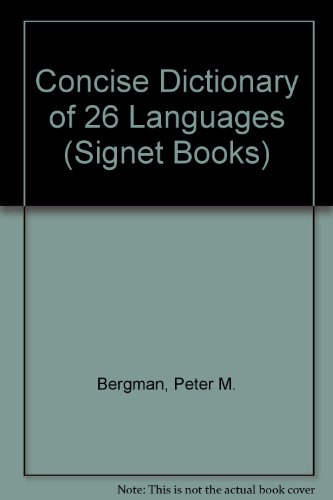 Beispielbild fr Concise Dictionary of 26 Languages zum Verkauf von Wonder Book