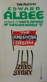 Beispielbild fr The American Dream / the Zoo Story zum Verkauf von Wally's Books
