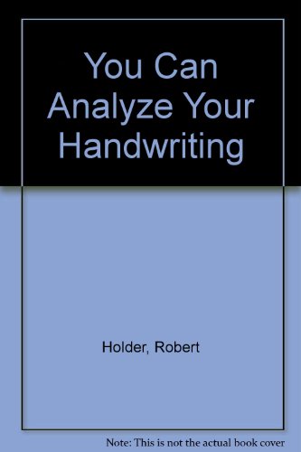 9780451087423: You Can Analyze Your Handwriting