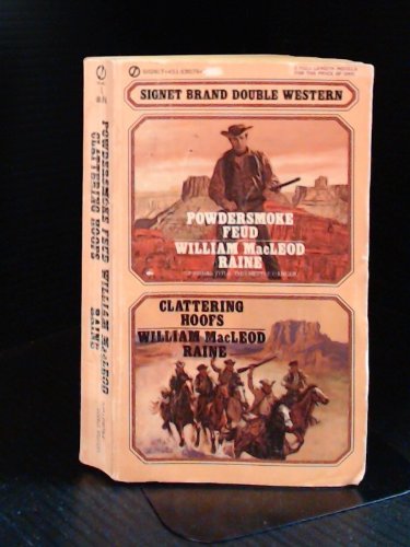 Stock image for Powdersmoke Feud, Clattering Hoofs (Double Western) for sale by HPB-Diamond