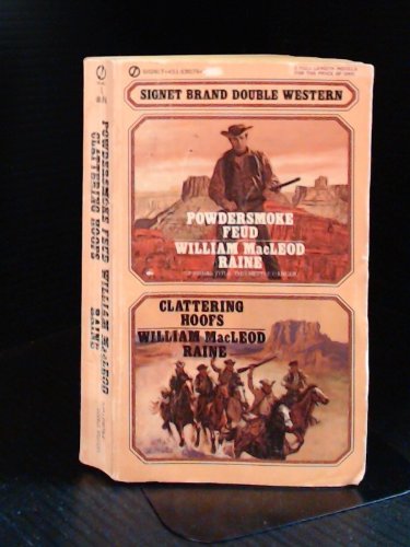 9780451090768: Powdersmoke Feud, Clattering Hoofs (Double Western)