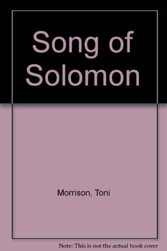Beispielbild fr Song of Solomon zum Verkauf von Better World Books