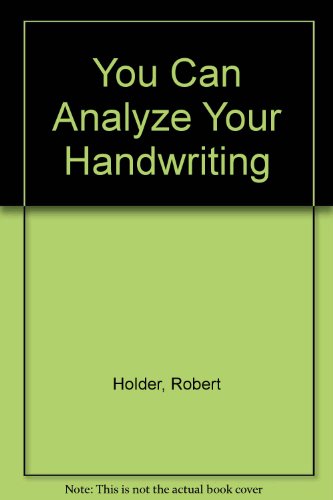Beispielbild fr You Can Analyze Your Handwriting zum Verkauf von Newsboy Books