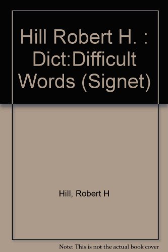 Stock image for A Dictionary of Difficult Words for sale by Virtuous Volumes et al.