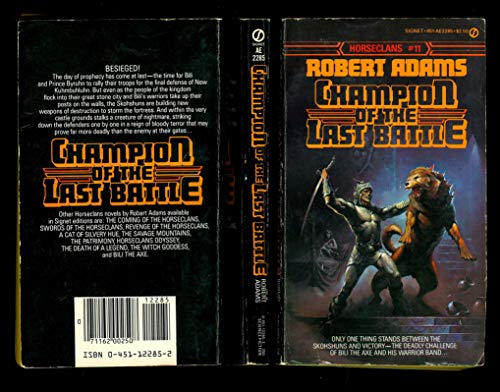 Stock image for Champion of the Last Battle (Horseclans) for sale by Front Cover Books