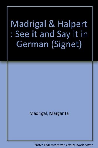 Beispielbild fr See It and Say It in German zum Verkauf von Better World Books