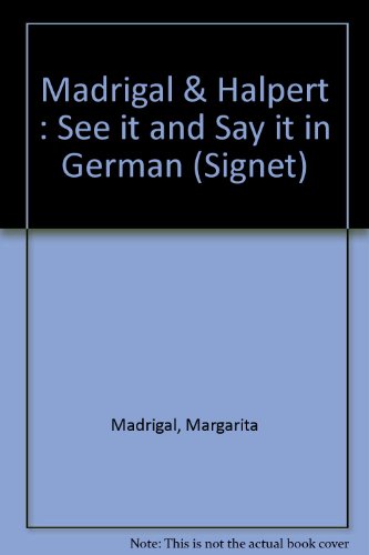 Imagen de archivo de See It and Say It in German a la venta por Better World Books