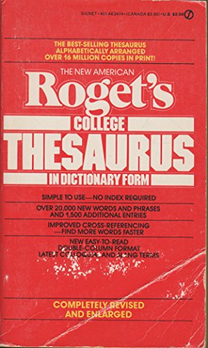 9780451134745: The New American Roget's College Thesaurus In Dictionary Form