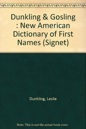 Stock image for Dictionary of First Names, The New American for sale by Hawking Books