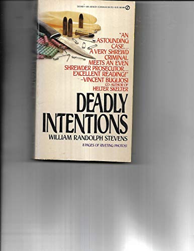 Imagen de archivo de Deadly Intentions a la venta por BooksRun