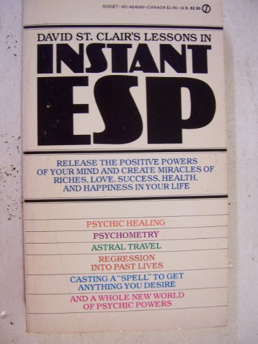 Beispielbild fr David St. Clair's Lessons in Instant ESP zum Verkauf von ThriftBooks-Dallas