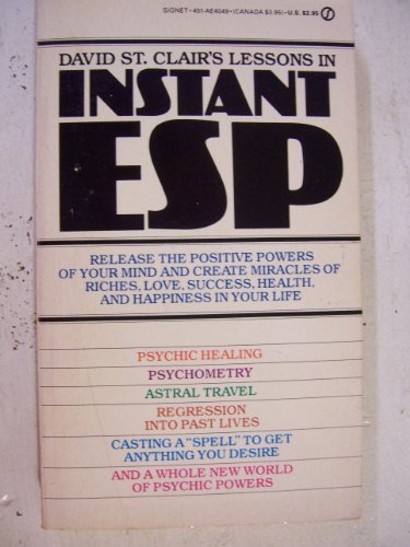 Imagen de archivo de David St. Clair's Lessons in Instant ESP a la venta por ThriftBooks-Dallas