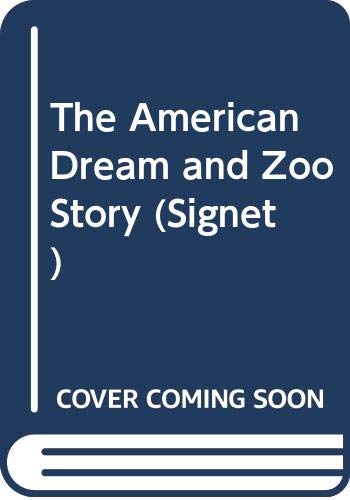 Beispielbild fr The American Dream and Zoo Story zum Verkauf von Wonder Book