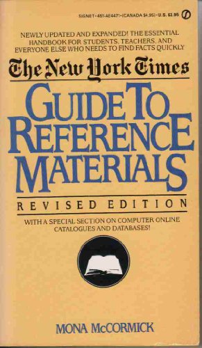 Imagen de archivo de New York Times Guide to Reference Material a la venta por HPB-Ruby